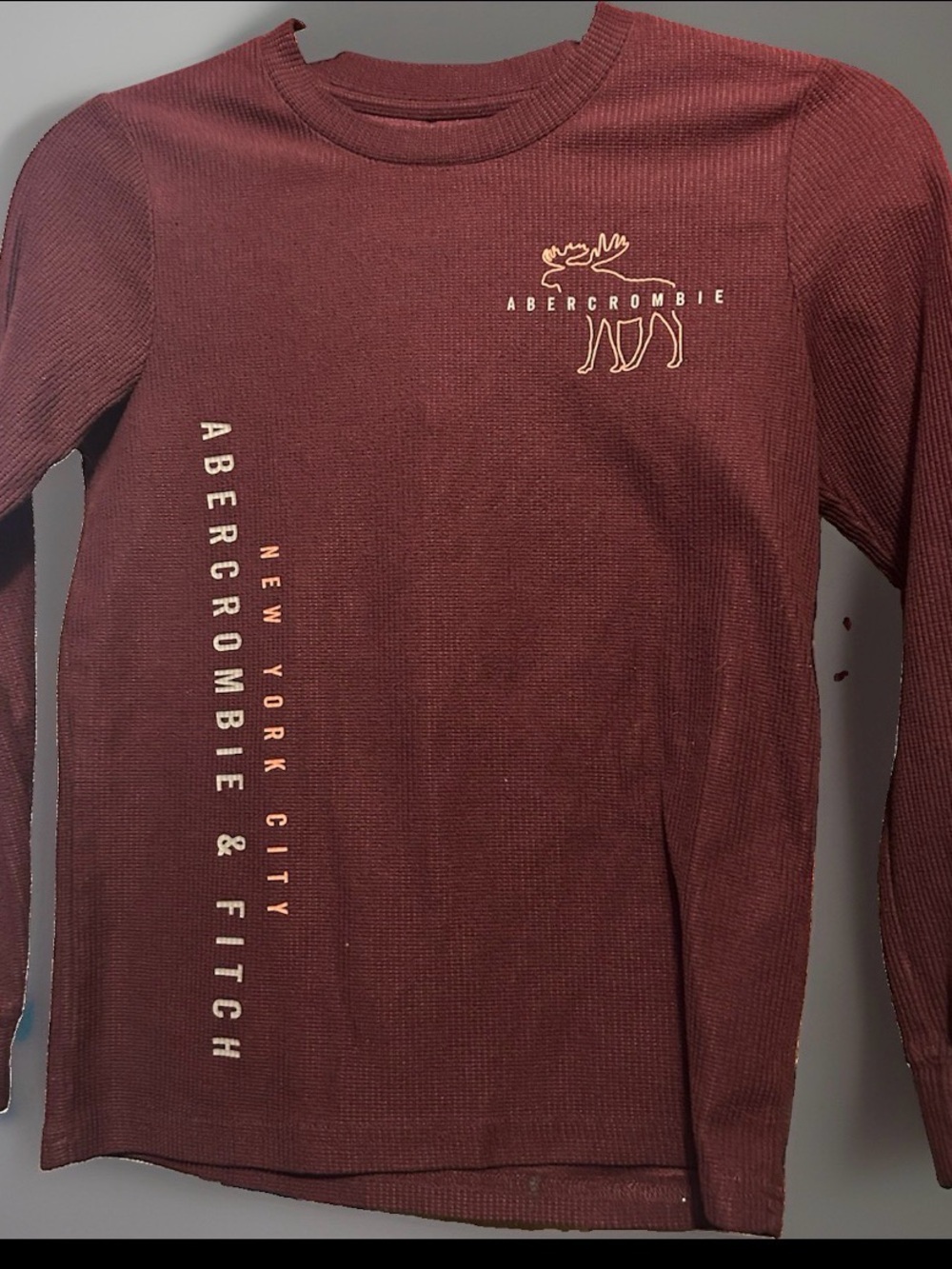 Abercrombie & Fitch Kids Long Sleeve Thermal Top - Wine